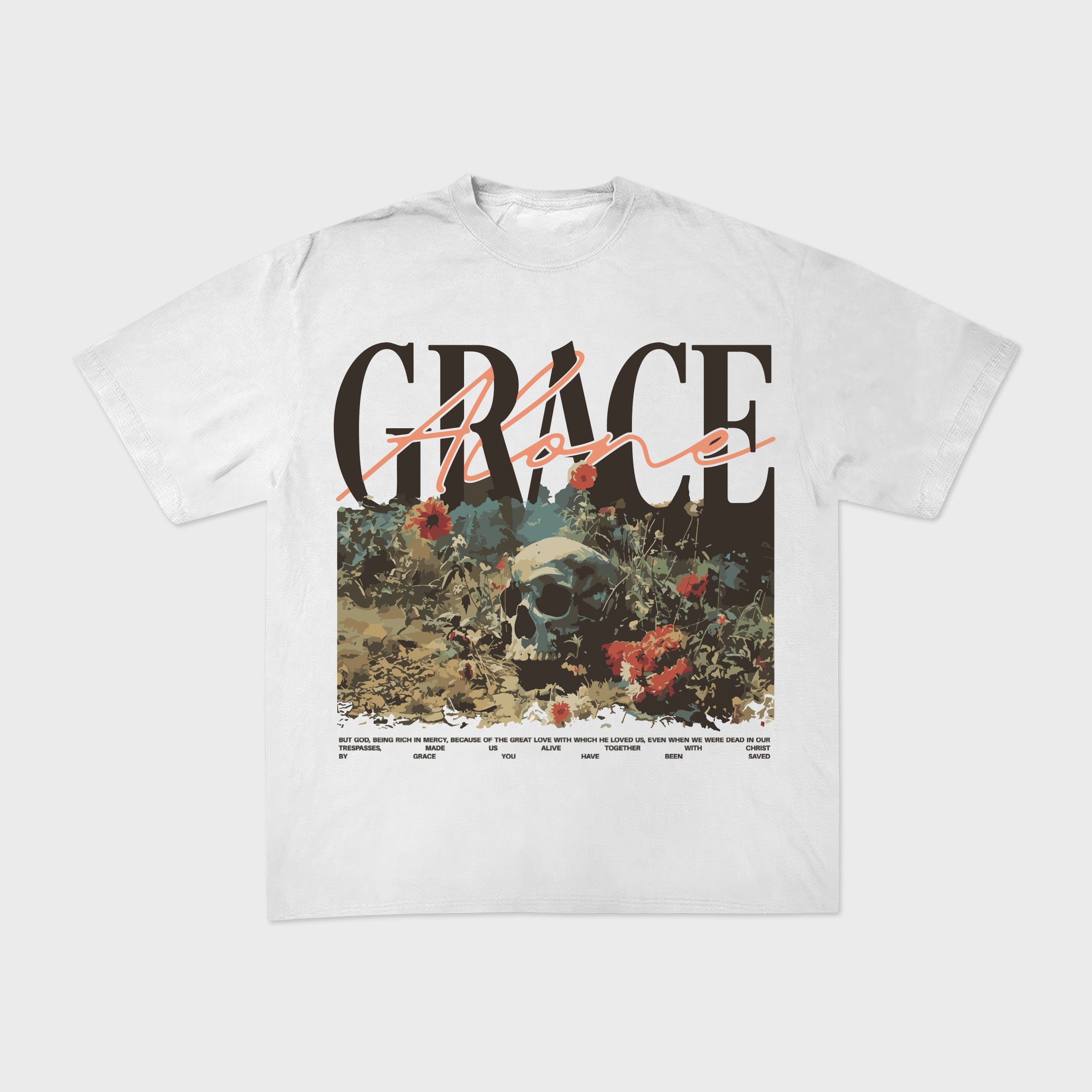 Grace Alone Tee | White